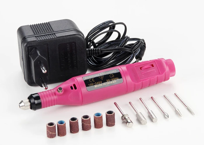 

N-103 Pen Shape Electric Nail Drill Machine Salon Nail Art Manicure File Polish Tool+6 Bits