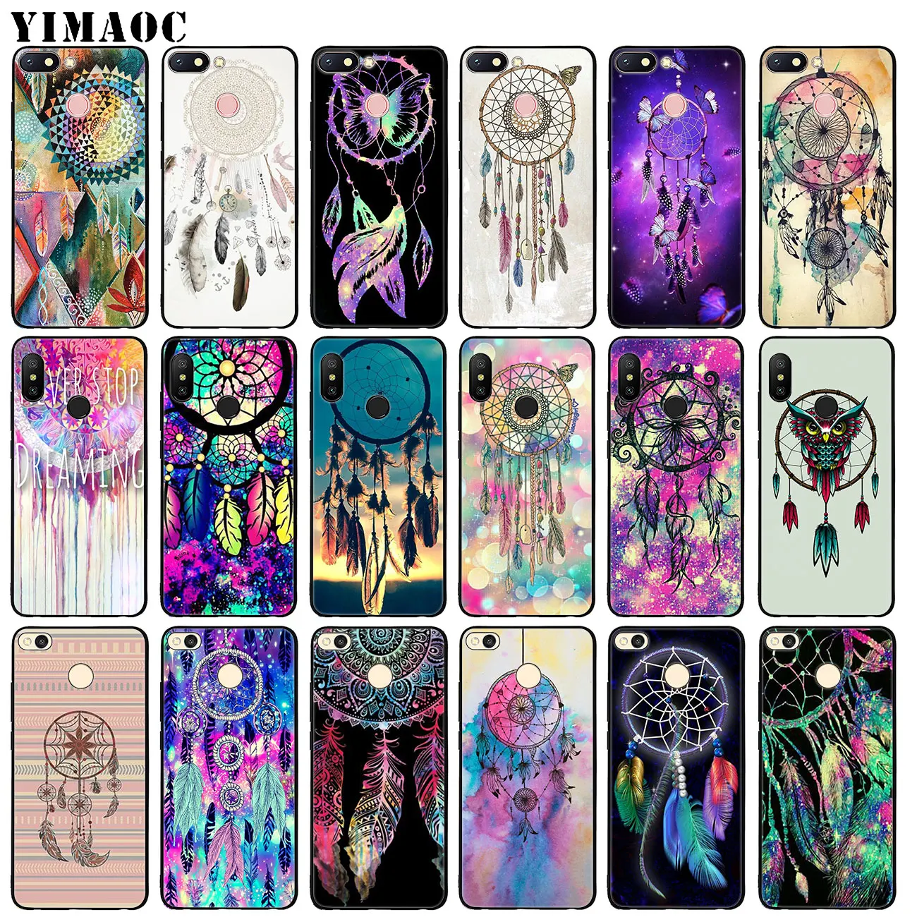 

YIMAOC Dream catcher watercolor dreamcatcher Soft Silicone Case for Xiaomi Redmi K20 Pro 6A 7A Note 8 7 5 6 Pro Mi Cover