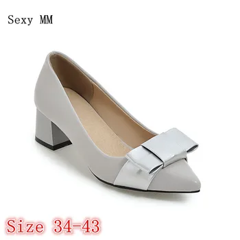 

Low High Heels Women Pumps High Heel Shoes Stiletto Woman Party Wedding Shoes Kitten Heels Plus Size 34 - 40 41 42 43