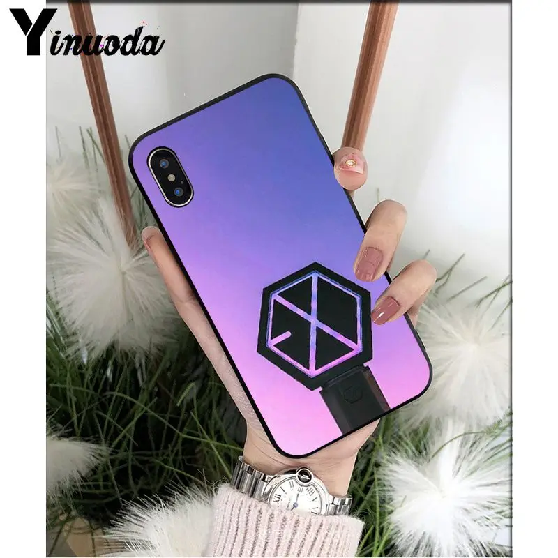 Yinuoda Kpop exo DIY красивые аксессуары для телефонов, чехол для Apple iPhone 8 7 6 6S Plus X XS MAX 5 5S SE XR Чехол для мобильного телефона s - Цвет: A8