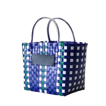 Летняя модная Женская тканая сумка, пляжная сумка, повседневная Роскошная брендовая стильная сумка, сумки с верхней ручкой
