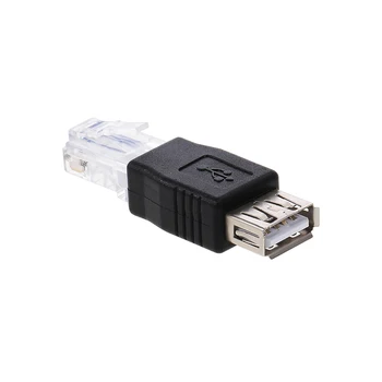 

USB to RJ45 Adapter USB2.0 Female to Ethernet RJ45 Male Plug Adapter Connector USB Adapter A Female To 8P8C Plug (RJ45)