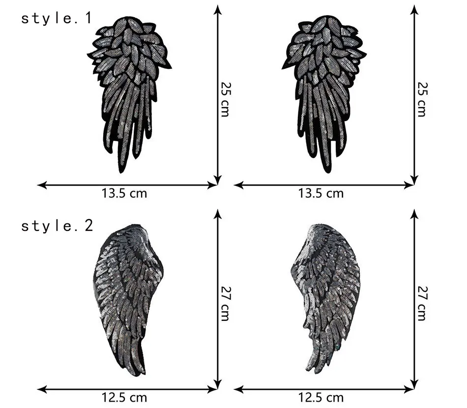 3 цвета, железные нашивки с блестками, сделай сам, крылья ангела, вышитые нашивки для одежды, для ремонта, с дырками, пришиты на футболку, пальто, отделка, аппликация