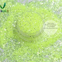 TCY009 Блестящий серебряный светло-желтый цвет 1,0 мм 040 размер для геля для ногтей или другого украшения