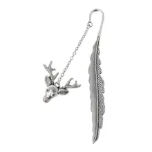 Светится в темноте светящаяся книга маркер креативный перо голова оленя наклейка-закладка школьные канцелярские принадлежности