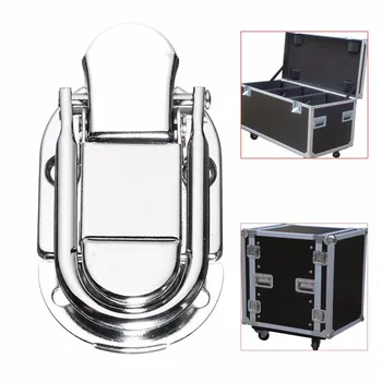

Luggage Guitar Musical Trolley Flight Case Button Knot Drawbolt Closure Latch For Gift Boxes Wooden Boxes Air Boxes Iron Silver