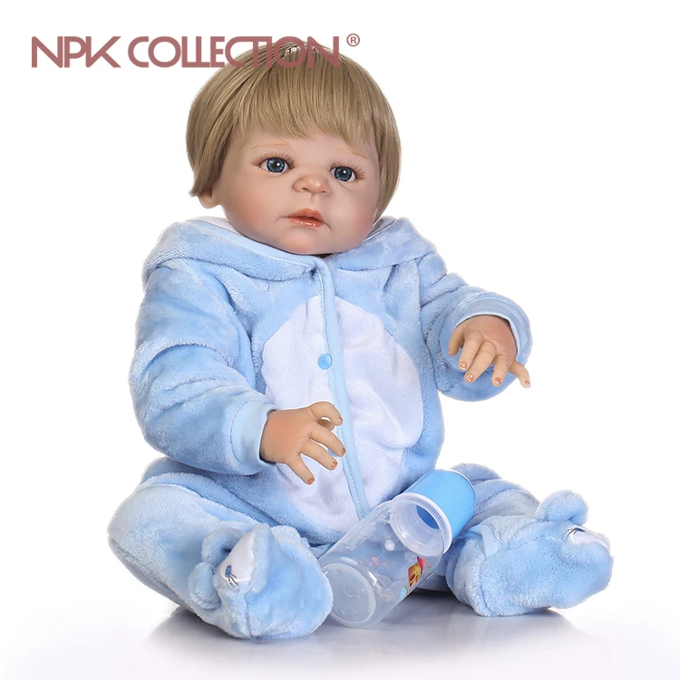 

NPKCOLLECTION Promotion lifelike reborn baby doll soft real gentle touch baby full vinyl doll for children Birthday Gift