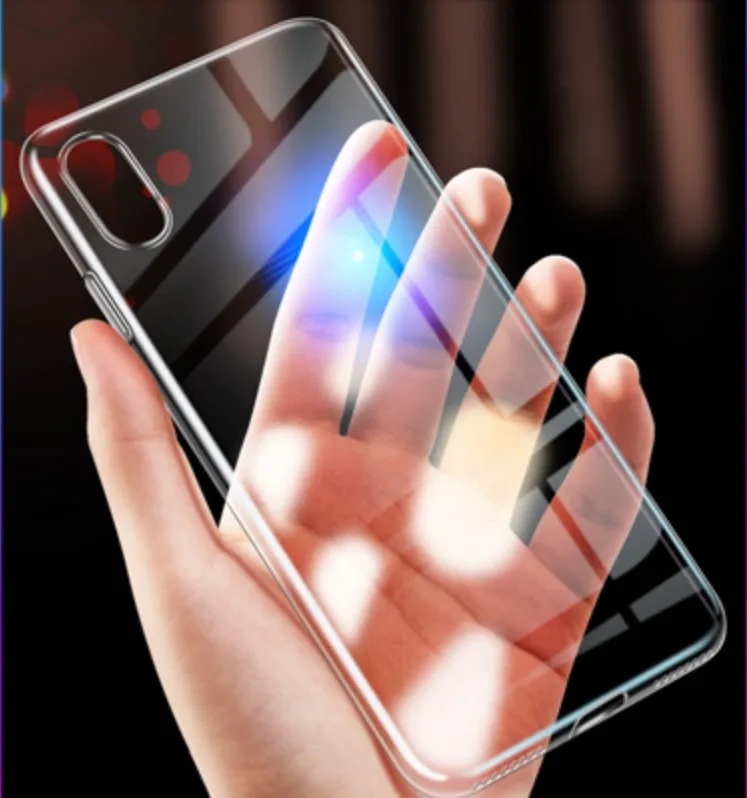 Ультра тонкий прозрачный чехол для iPhone X Xs Max Xr 5 5S 6 S 7 8 плюс бампер Мягкий силикон