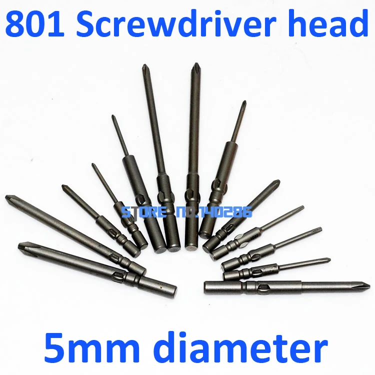 5MM diameter 801electric screwdriver bits electric Screwdriver head tips Plum Slotted Cross