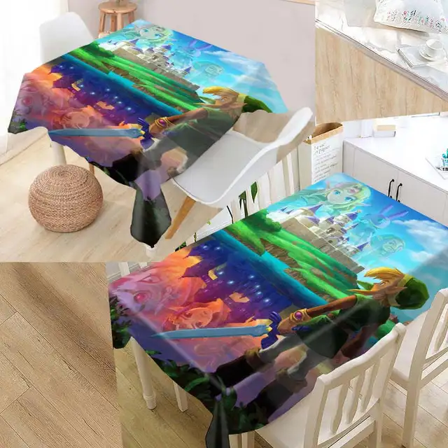 The Legend of Zelda Custom Table Cloth Oxford Print Rectangular