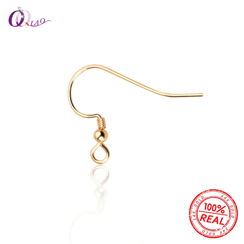 Fishing Hook Charm 14k Gold 22mm