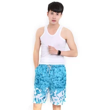 Мужские пляжные шорты с принтом свободные цветочные шорты быстросохнущие пляжные шорты для серфинга летние шорты для плавания больших размеров