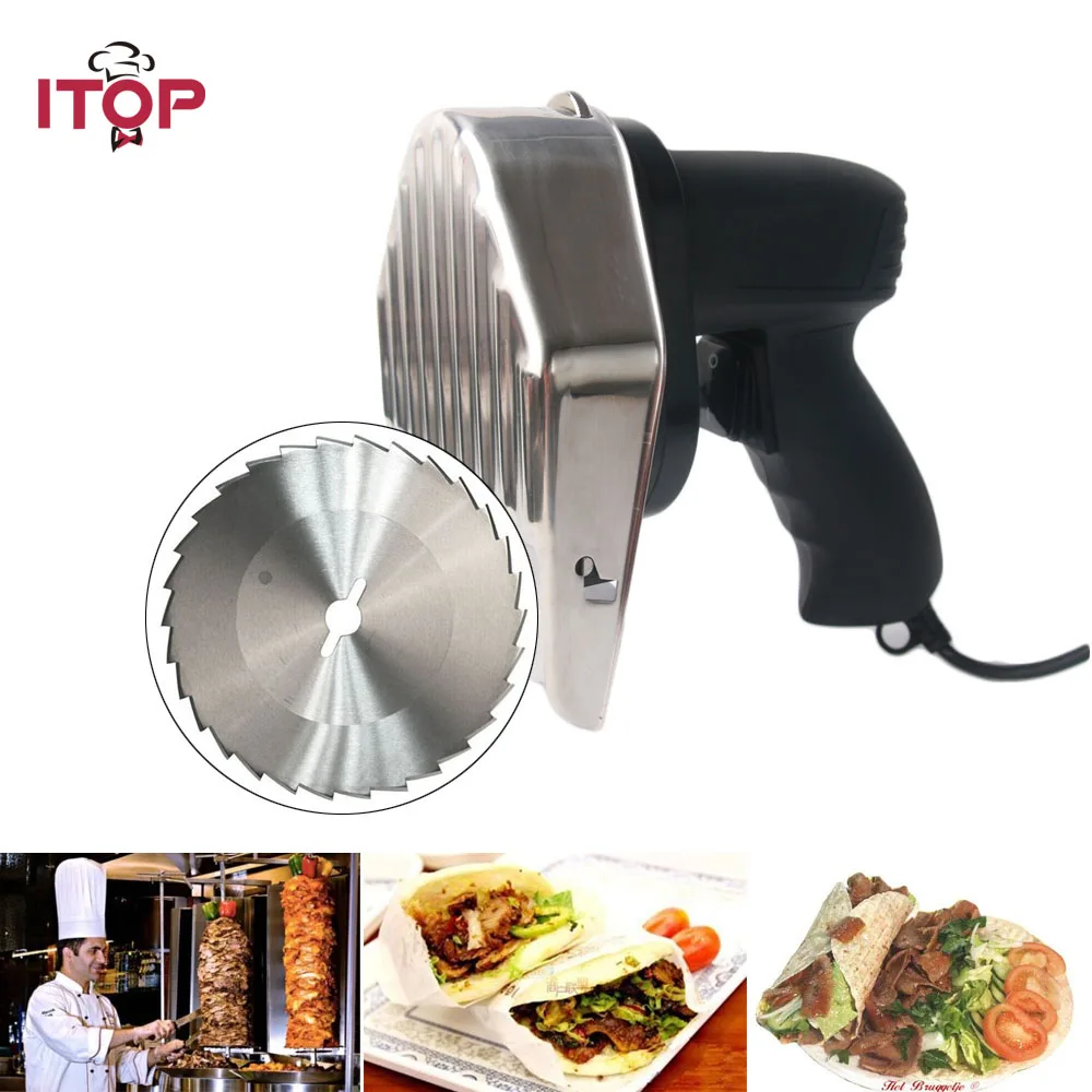 Buy ITOP Commercial Electric Meat Slicer Kebab Slicer