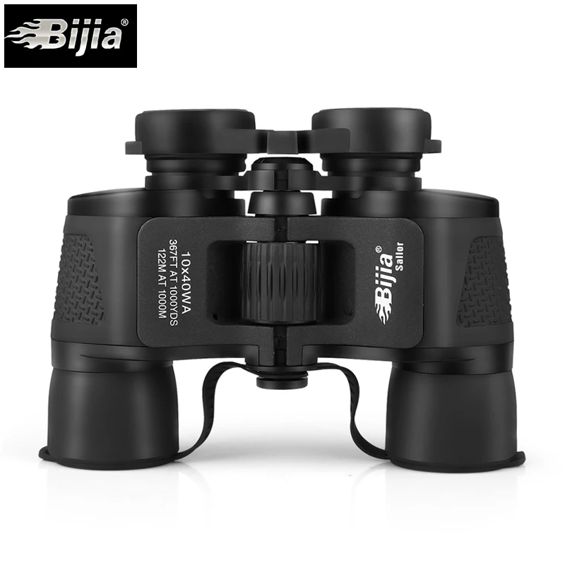 BIJIA 10X40 زاوية واسعة الصيد الرياضة تلسكوب المهنية مناظير عالية الوضوح المعيشة للماء