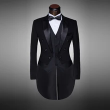 Classic Design Men Black&White Wedding Suit/Groom Tuxedo/Evening Party/Costumes Tailcoat 4pieces Blazer(Jacket+pants+Belt+Tie) Classic Design Men Black&White Wedding Suit/Groom Tuxedo/Evening Party/Costumes Tailcoat 4pieces Blazer(Jacket+pants+Belt+Tie)