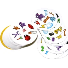 Jeux de société de tache de 70mm mini style pour des enfants l'aiment jeu classique de carte d'éducation version anglaise amusement de partie à la maison(China)