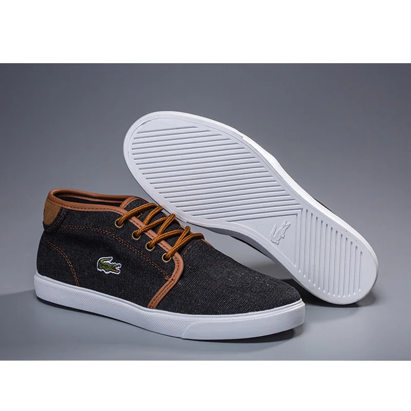 

Lacostelegend shoes men casual Skateboarding Canvas shoes Leather outdoor sneakers zapatillas Lacostelegend hombre EU 36-45
