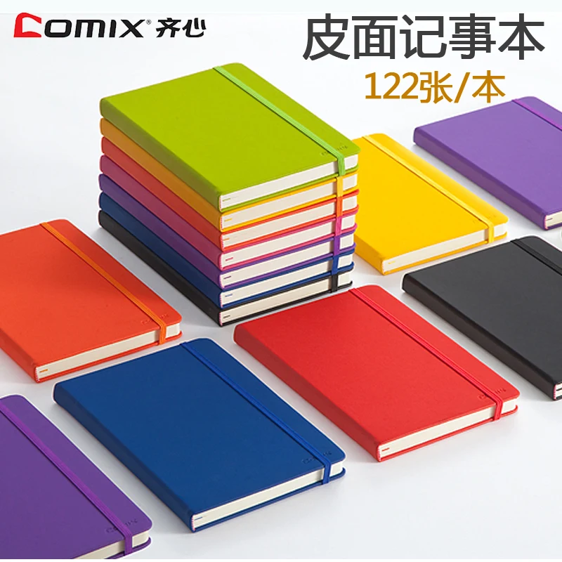 

Comix notebook thickened A5 soft leather Notepad color small clear portable diary book Writing Pads planners Office stationery