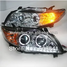 Хромированный корпус Corolla Altis светодиодный налобный фонарь для Toyota 2008 до 2010 лет светодиодный белый цвет PWV3