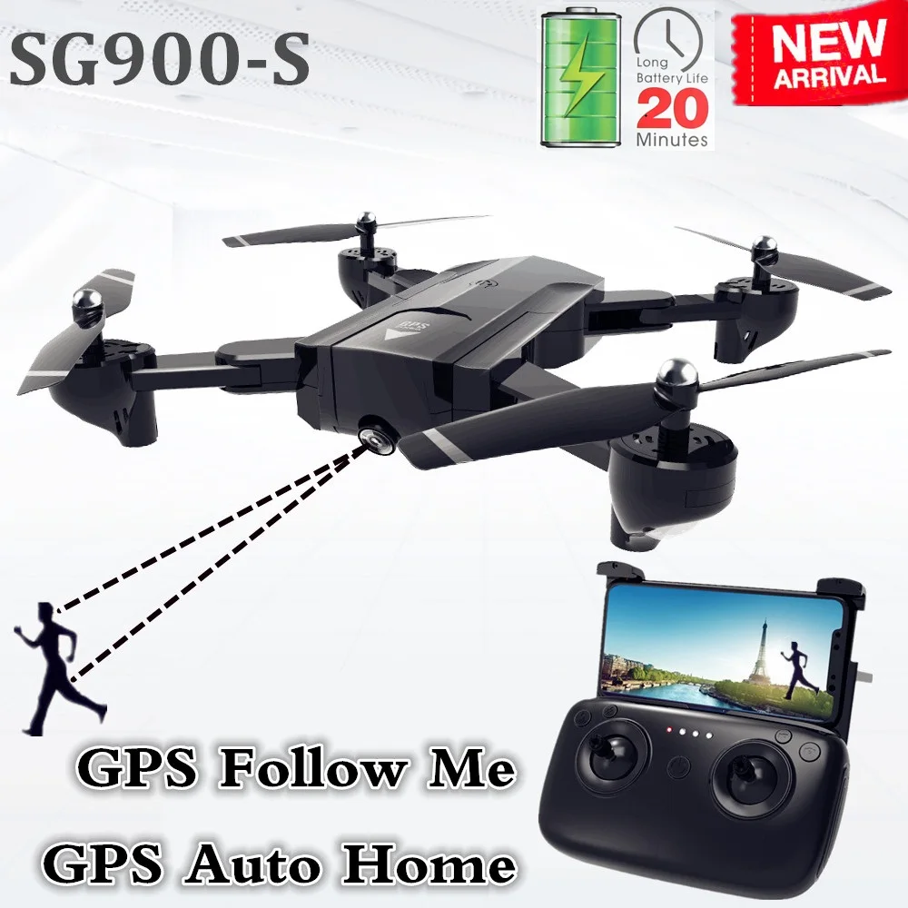 

SG900-S GPS Intelligent Follow HD Camera RC Drone Four-axis Foldable WiFi FPV 1080P120° Wide Wide angle 20 Minutes Battery Life
