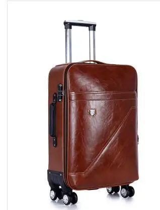 

Pu Rolling Luggage Suitcase Cabin Business Travel Trolley Bags For Men Luggage Suitcase Bag Wheels Spinner Suitcase Wheeled Bags