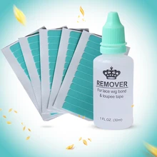 5 листов в партии супер лента для волос+ 30 мл лента для удаления волос для наращивания волос 4 см x 0,8 см 48 шт. дополнительная заколка для волос