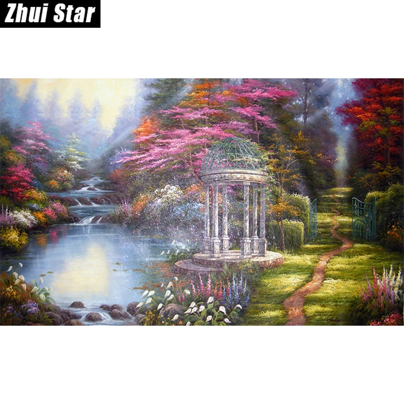 Full Square Diamond 5D DIY Painting &quotWonderland Forest Scenic&quot Embroidery Cross Stitch Rhinestone Mosaic Decor | Дом и сад