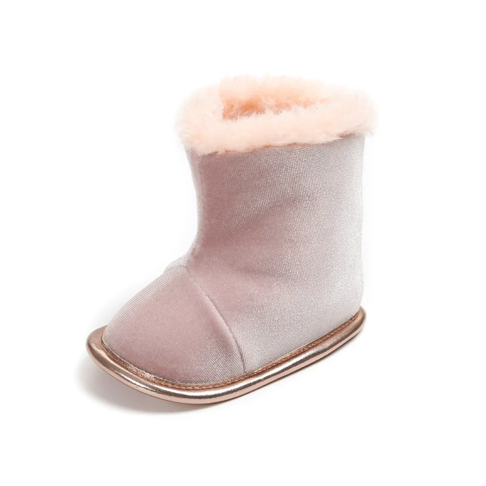 

Delebao For Newborn Baby Shoes Europe And The Retro Style Baby Boots Extra Thick Villi Warm Infant Boots