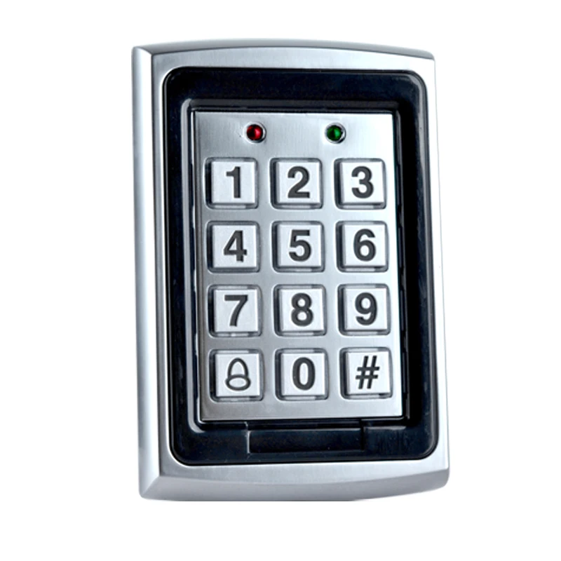 

Hot Sale RFID Metal Access Controller Keypad 1000 Users with Blue backlight for Electric Door Lock System