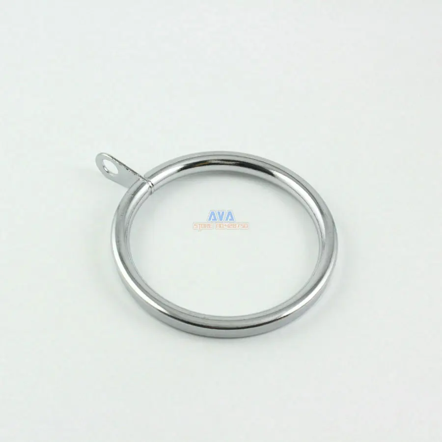 10 Pieces 45mm Chrome Plated Curtain Rings Curtain Sliding Hook Rings