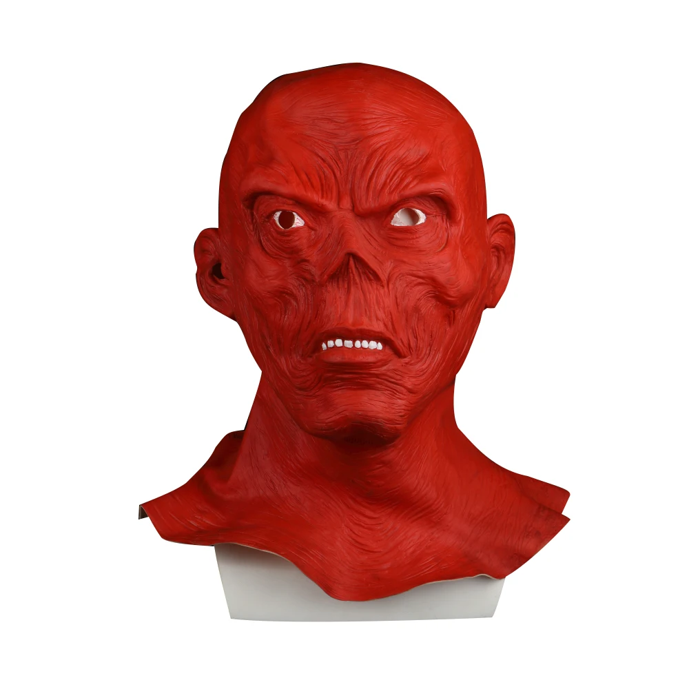 Звездные войны Ужасы полная голова Маскарад красный череп капот латексная маска для хеллоуина косплей маска зомби Новый