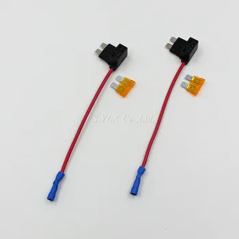 

FSYLX 2pcs Add A Circuit Fuse Tap Piggy Back Standard Blade Fuse Holder ATO ATC 12v 24v 20A fuse
