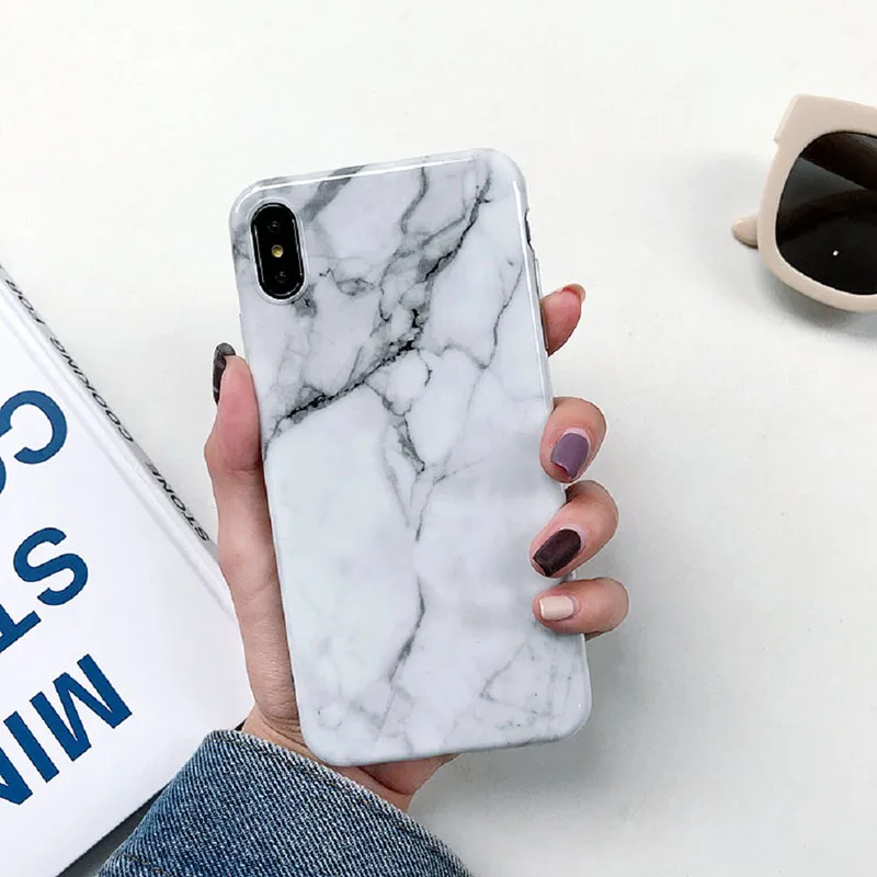 Marble-Case-on-For-Coque-iphone-7-XS-MAX-Case-Soft-TPU-Back-Cover-For-iphone (1)