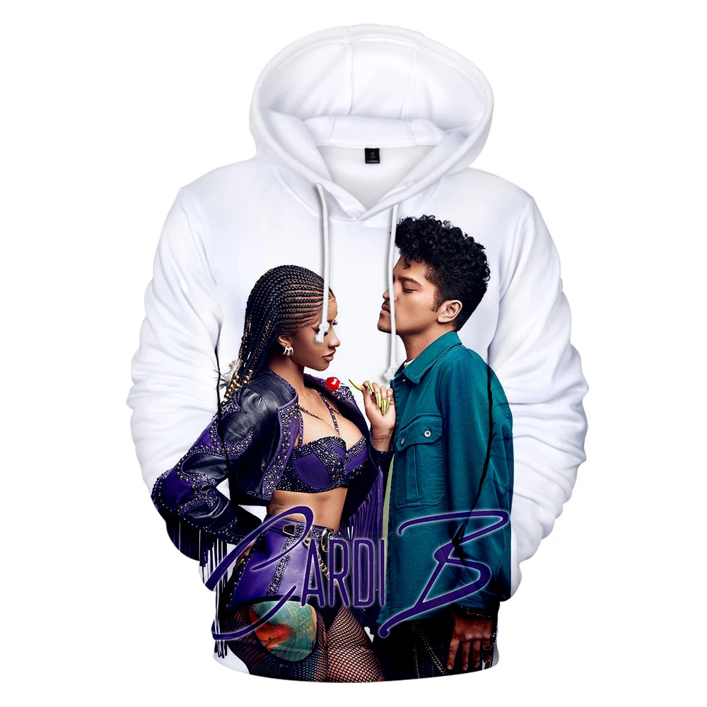 

New Arrival rapper CARDI B 3D Print Hoodie Male/Female Hip Hop Harajuku Long Sleeve Sweatshirt Cardi B personality Clothes