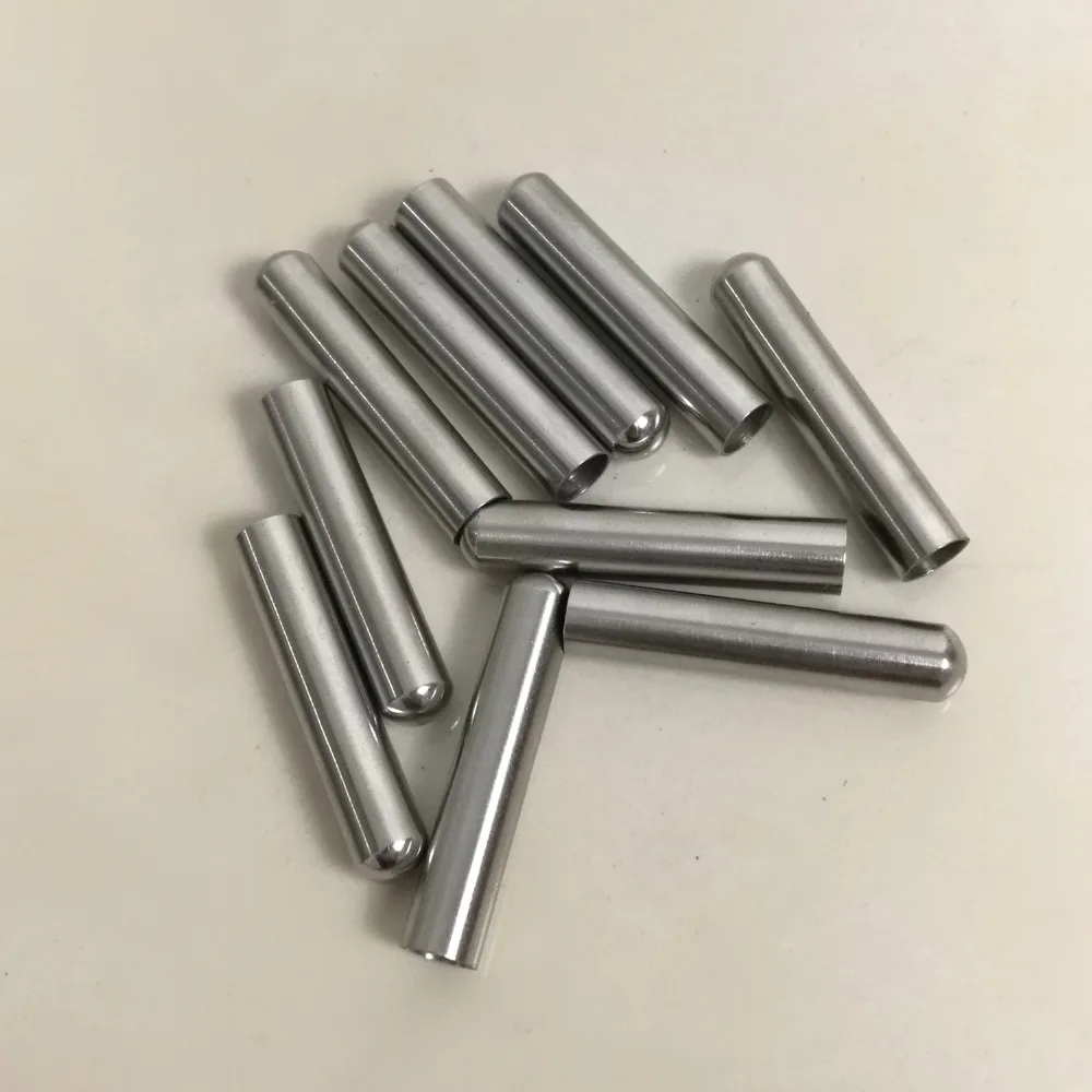 

10 pieces, 8mm*40mm Grade A Quality SS304 One End Round head Closed Stainless Steel Thermowell Thermocouple Protection pipe