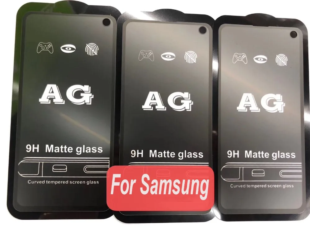 10 шт. AG матовое Премиум изогнутое закаленное стекло для samsung Galaxy S10 E A90 A70 A60 A50 A40 A30 A20 M20 M10 Защитная пленка для экрана