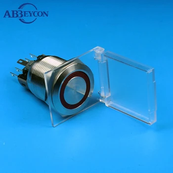

square cap white transparent waterproof cap 22mm push button switch plstic cover (not with switch)