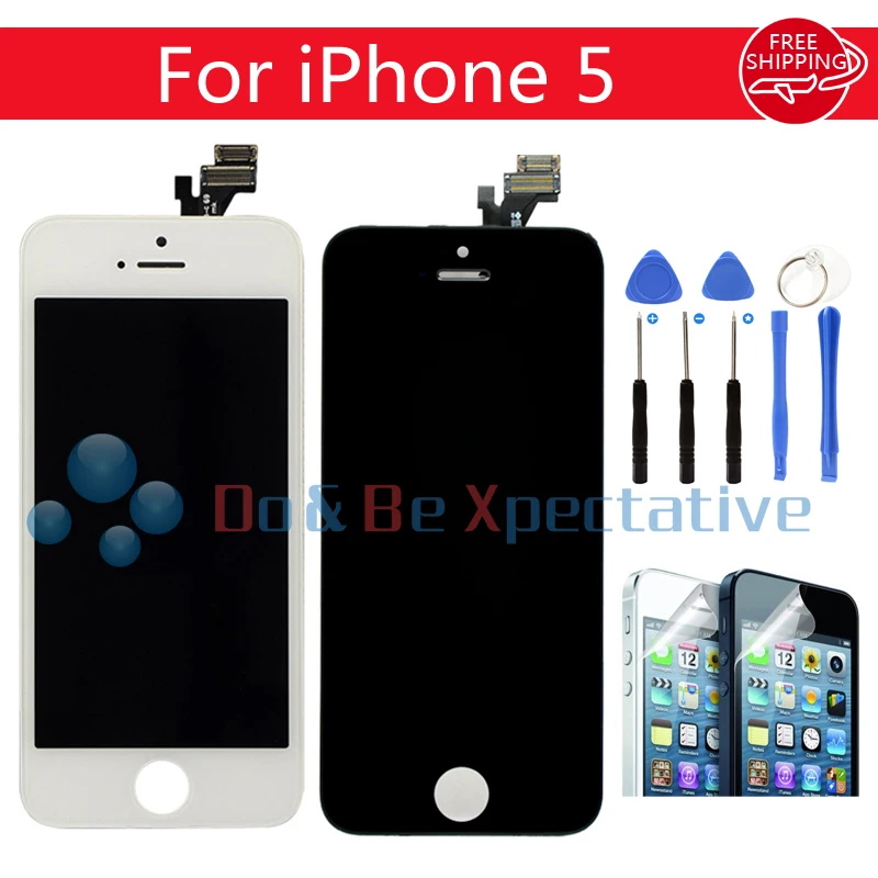 Без битых пикселей для iPhone 5 ЖК-дисплей Дисплей с сенсорным планшета Ассамблеи +