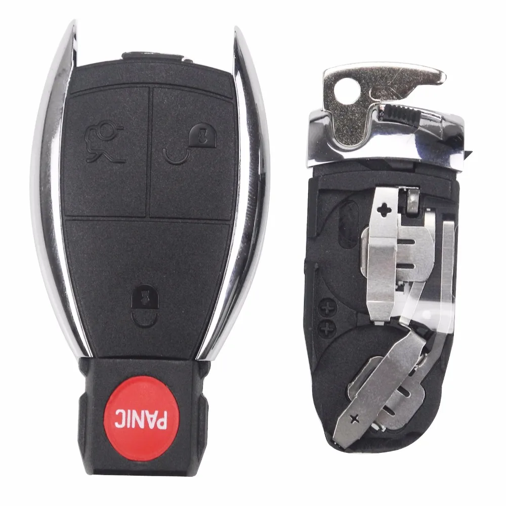 

3 Buttons+ BATTERY Holder Car Key Case Cover shell Smart Key For Mercedes Benz W203 W210 AMG W204 C E S CLS CLK CLA SLK