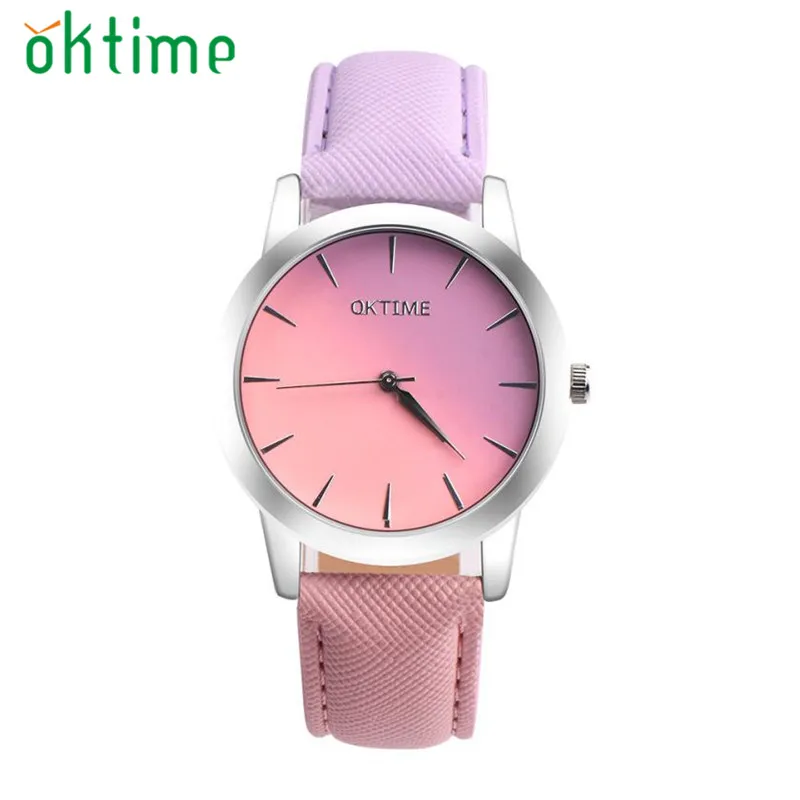 

OKTIME Watch Reloj 2019 Watches Woman Leather Bayan Kol Saat Analog Female Hour Ladies Fashion Quartz Wrist Watch montre femme