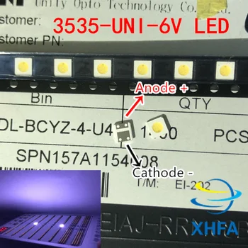 

500pcs UNI LED backlight LCD TV 3535 3537 LED SMD Lamp bead bead 1W 6V 3535 1.2W Cold white UNI