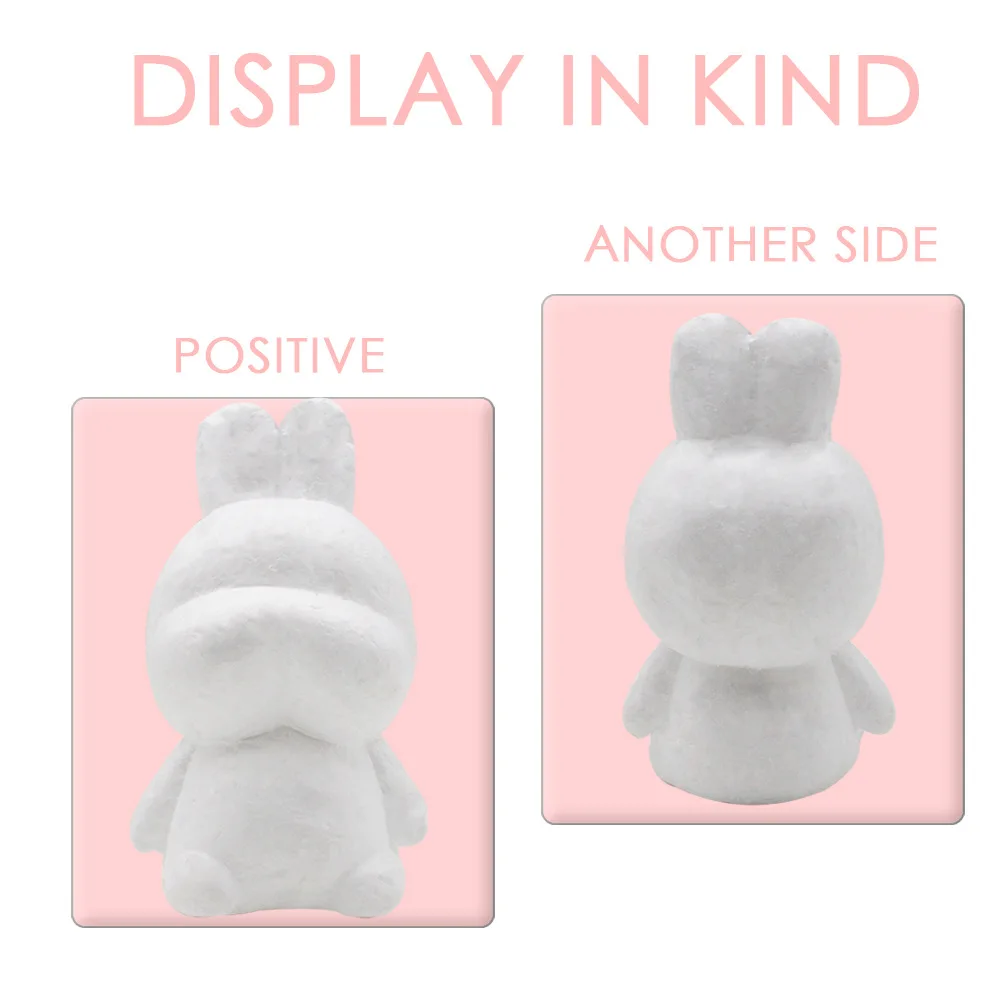 1 pcs Modelling Polystyrene Styrofoam Foam dog rabbit White Craft Balls For DIY Christmas Party Decoration Supplies Gifts