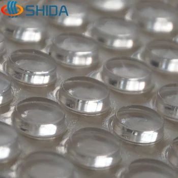 

200PCS 10mm*3mm High Clear Self Adhesive Anti Slip Silicone Furniture Bumper Pads, Flat Rubber Feet Pads Shock Absorber