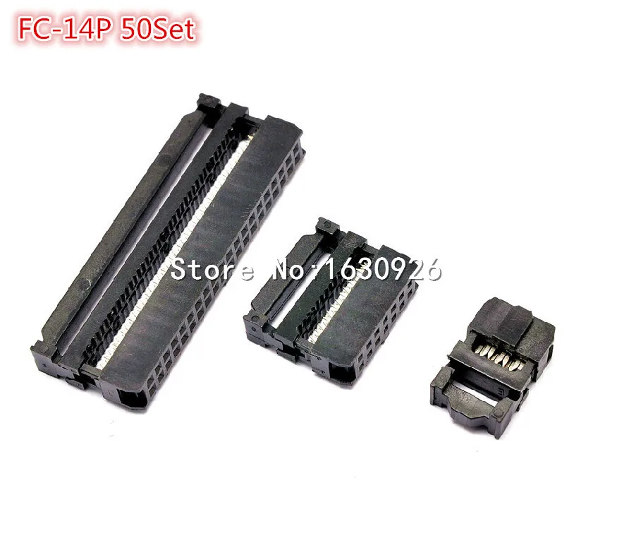 50 Pcs 2.54mm Pitch 14 Pin Idc Fc Female Header Socket Connector Fc14 Connectors AliExpress