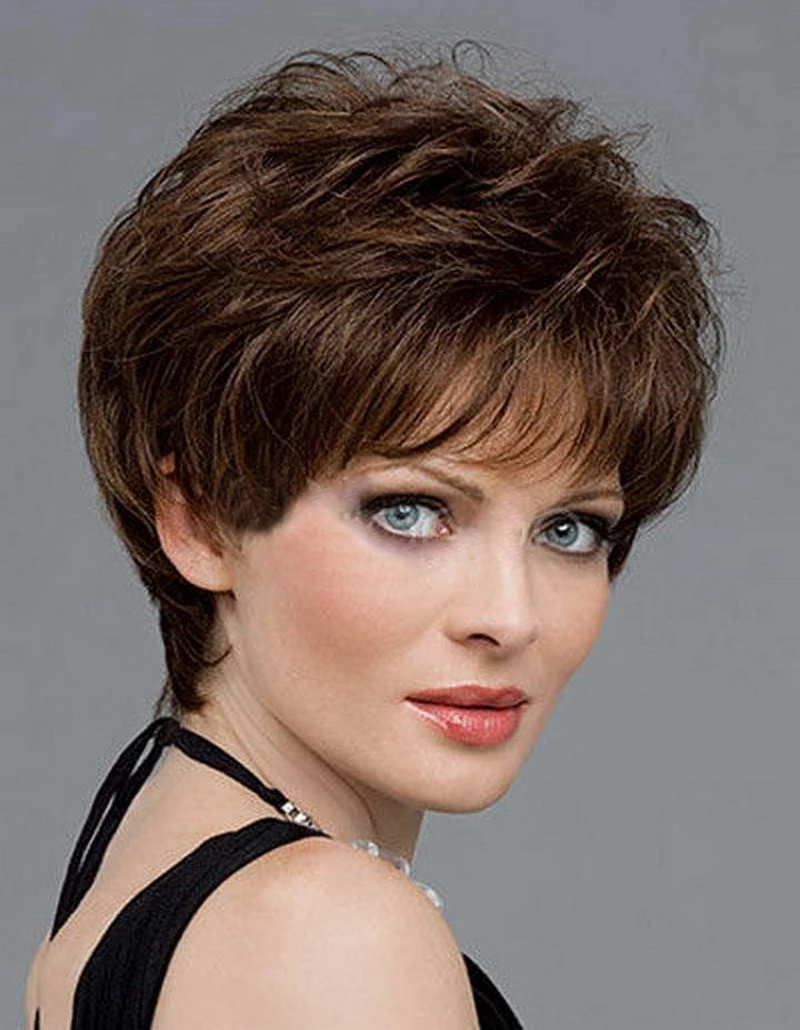 Venta Caliente De Brown Pelucas De Pelo Corto Para Las Mujeres Negras A Prueba De Calor Sintetica Ondulada Cortes De Pelo Perucas Feminina Envio Libre Wigs For Blacks Short Hair Wigshair Wigs Aliexpress