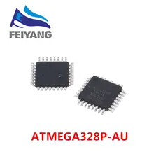 10pcs ATMEGA328P AU ATMEGA328P ATMEGA328 QFP 32 8 bit microcontrolador AVR 32 k de memória flash