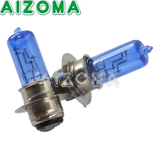 Best Offers 2pcs Motorcycle ATV Replacement Bulbs 35W Blue Glass Filament Headlight Bulbs Universal For Yamaha Honda Suzuki Kawasaki Harley 