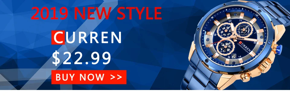 Curren Mens Watches Top Brand Luxury Chronograph Men Watch Leather Waterproof Sport Military Male Wristwatch Men Watches 2019 (1)