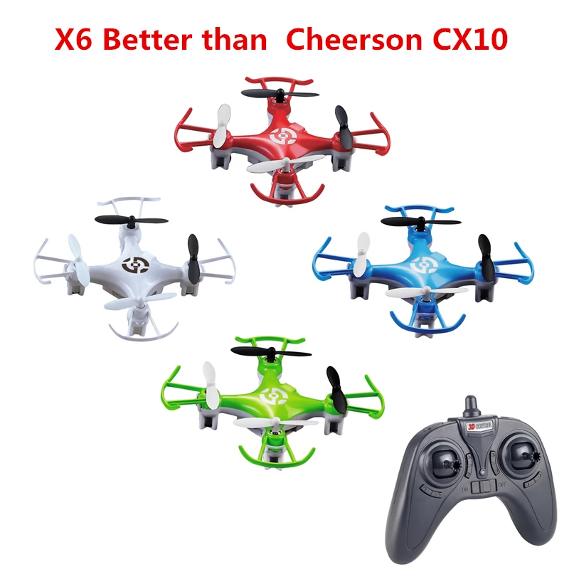 X6 Mini Rc Quadcopter Headless Mode Drone Radio control 2 4G 4CH 6Axis Nano Helicopter