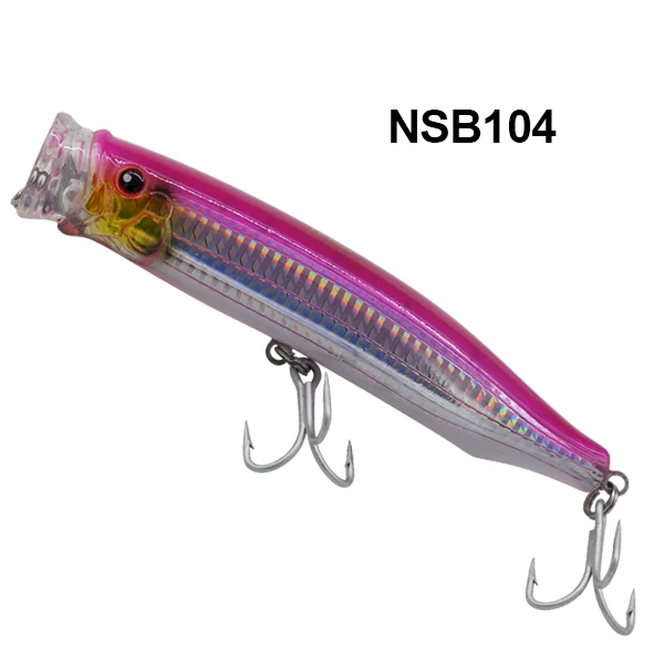 NOEBY 150 мм 54,5 г Поппер приманка 3D глаза hooks крючки плавающая волна скалолазание жесткие рыболовные приманки isca искусственные Para рыбацкие блесна - Цвет: NSB104